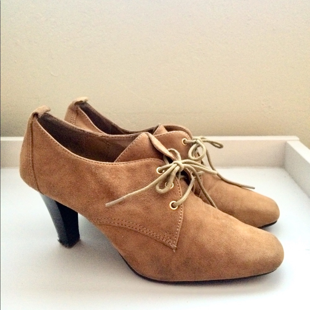 Leather suede booties
